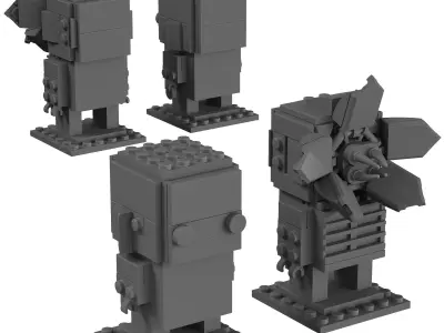 Lego BrickHeadz - 40549 Demogorgon Eleven 3D model