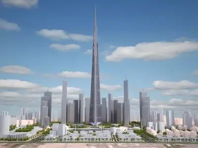 Kingdom Tower Yeddah Burj al-Mamlakah 3D model