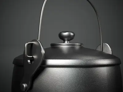 Cookware Low-poly 3D model