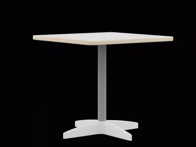 Square Table Low-poly 3D model