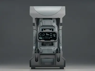 Console Sci-Fi Low-poly 3D model