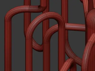 Milano Chandelier by Robert Abbey 3D model