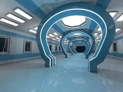 Hallway Interior 3D model