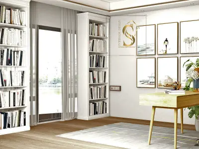 Nordic Office  Low-poly 3D model