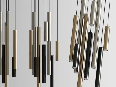 A-tube pendant 3D model