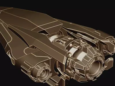 Spaceship MecFlyes 3D model