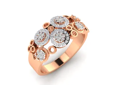 Women Ring Render 3dm STL MTL SLC JCD OBJ FBX Details 3D print model 77