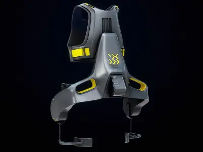 Exoskeleton German Bionic Apogee PBR Low-poly 3D model