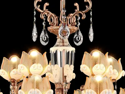 MD 6806-10-5 Osgona Chandelier 3D model