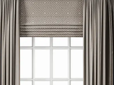 Curtain 104 with window 3D model