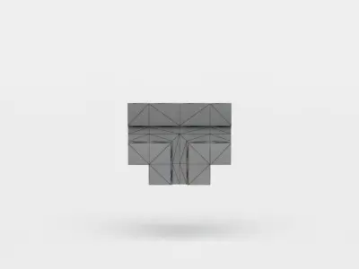 Sewer ground Low-poly 3D model