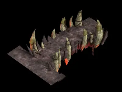 Not Zhoushan - Volcano - Stone Bridge 01 3D model