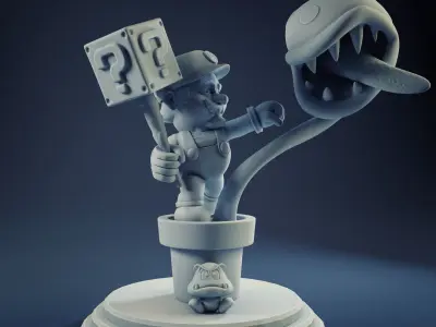 Mario Bros Attack 3D print model