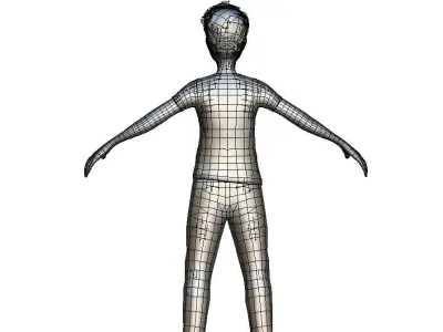 Cartoon Low Poly Style Avatar 010 Low-poly 3D model