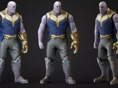 Thanos 3d Model Scan Low-poly 3D model