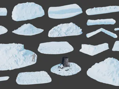  Easy Snow KitBash Pack 