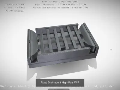 Road Drainage 1 All Version 3D Model Pack