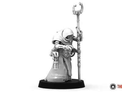 Dark Techno - Wandering Reclaimator Priest 3D print model