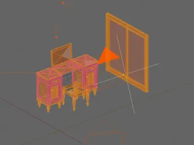 dressing table 3D model