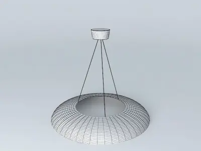 Lamp circular pendant light Free 3D model
