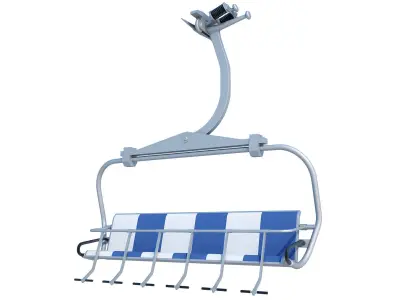 Skis Chairlift 3D model