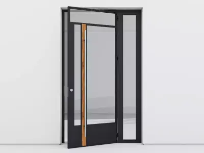 Aluminium door 255 3D model