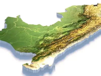 Peru Terrain Country 3D model