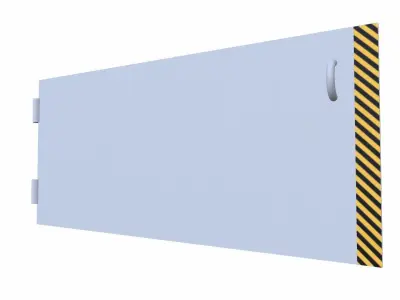 Slide Door Low-poly 3D model