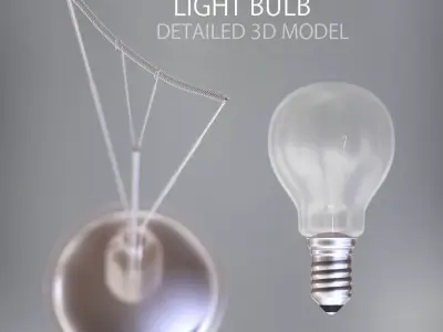 Detailed Light Bulb 3D model