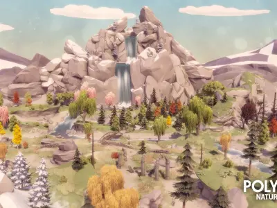 POLYGON - Nature Pack Low-poly 3D model