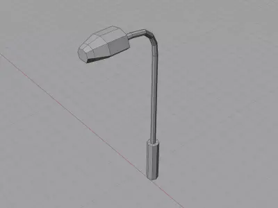 Low Poly Street Light Game Ready Urban Environment Asset Low-poly 3D model