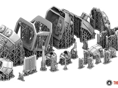 Dark Techno Isopodius Transport and Tank 3D print model