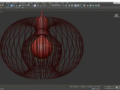 Jasmine Pendant Light Low-poly 3D model