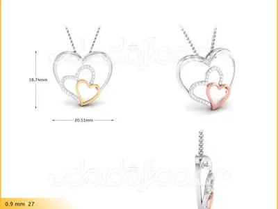 LOVE PENDDENT - 8071 3D print model