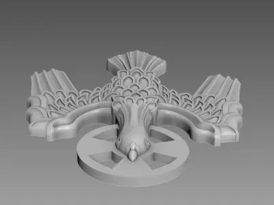 Symbol of the Holy Spirit of God relief 3D model