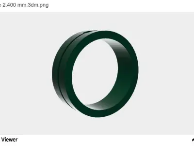 Men Ring with an Asscher Cut Center Stone 3D print model