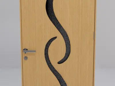 Room Door 3D model buy
