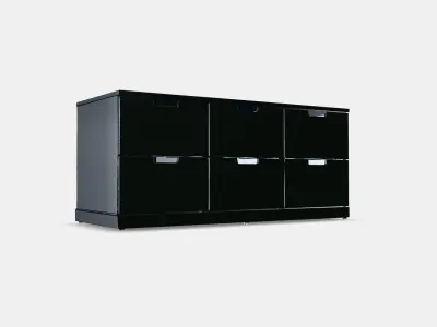 NORDLI Chest of 6 drawers 4 Low-poly 3D model