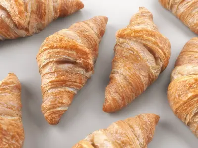 Croissant - 3D Scan Low-poly 3D model