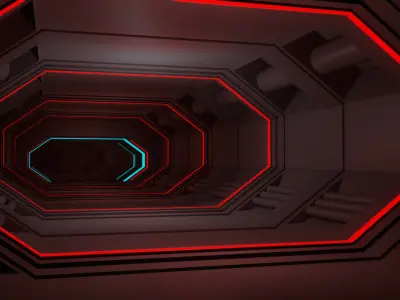 Sci Fi Interior 3D model 22