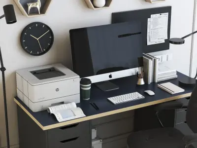 Office workplace 42 3D model