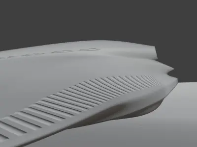 Sci Fi SpaceShip 3d Printable Model 3D print model