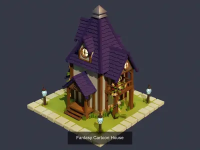 Fantasy House Collection 3D Model Pack