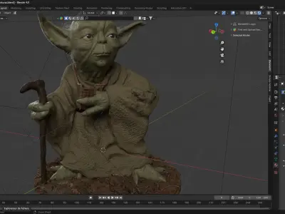 STAR WARS YODA JESUS SALMERON 3D print model