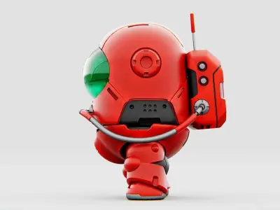 AMONG US CONCEPT CHARACTER RIGGED 3D model