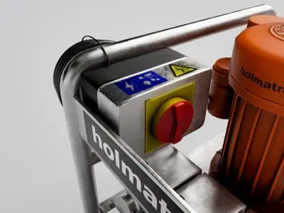 Holmatro MPU 60 D Trio Pump Low Poly Game Ready 3D Model Low-poly 3D model