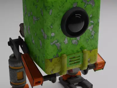 3d madel robot Low-poly 3D model