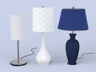 Desk Lamp Set 3D model