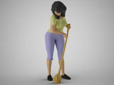 Cleaning Staff 3D print model