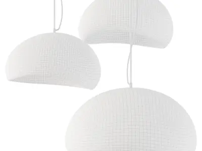 Khmara Rough Combination Chandelier B Low-poly 3D model